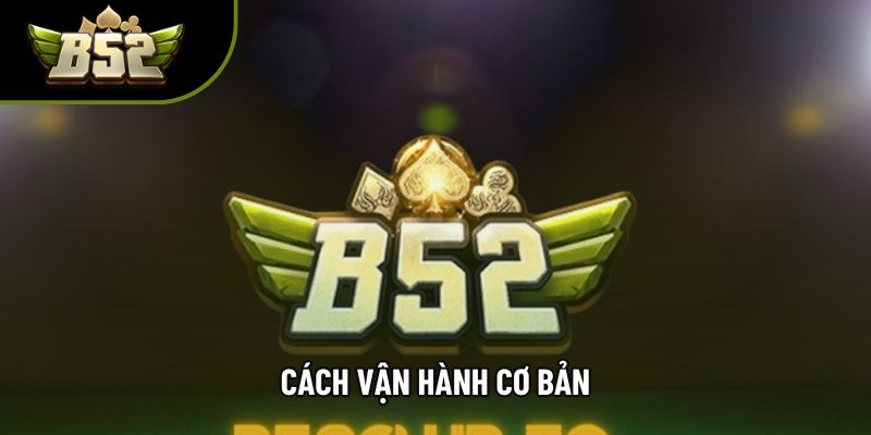 Cách vận hành cơ bản Cách vận hành cơ bản