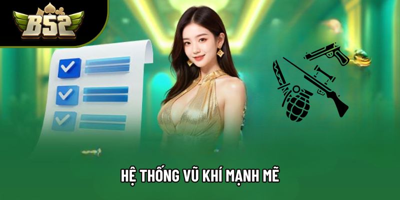 Hệ thống vũ khí mạnh mẽ Hệ thống vũ khí mạnh mẽ